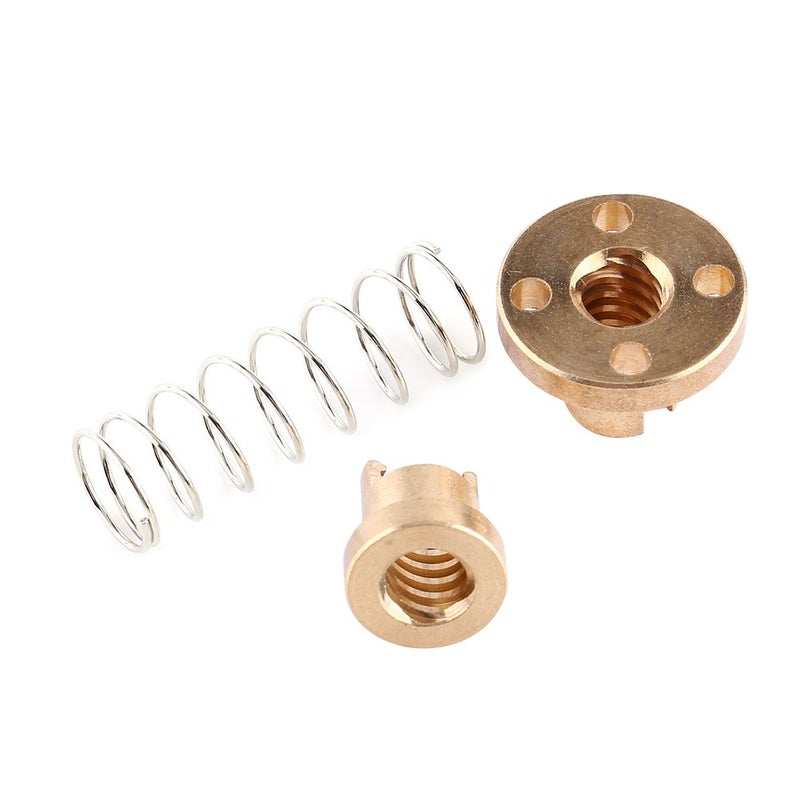 Anti Backlash Spring Loaded Nut 8MM Size 2MM Pitch Brass For 3D Printer Precision Engraving Machine DIY - Image 4