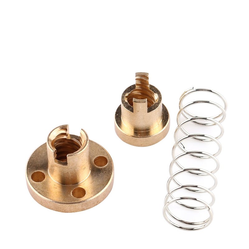 Anti Backlash Spring Loaded Nut 8MM Size 2MM Pitch Brass For 3D Printer Precision Engraving Machine DIY - Image 5