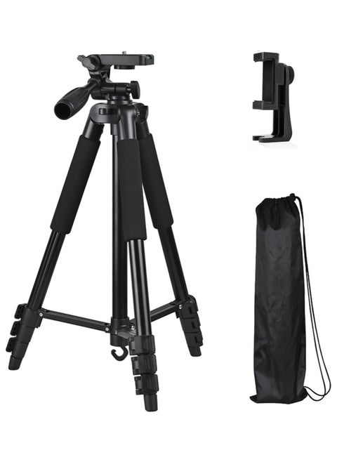 170cm Camera Tripod Adjustable Tripod for iPhone & Selfie Stick with Remote Portable Extendable Mobile Stand for Video Recording Perfect for Travel & Stable iPhone Photography(Compatible with All Cameras with 1/4 Screw Hole on The Bottom)
