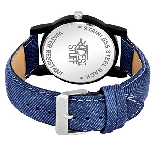 SWADESI STUFF Analogue Blue Dial Leather Strap Mahadev Watch for Men and Boy - Image 4