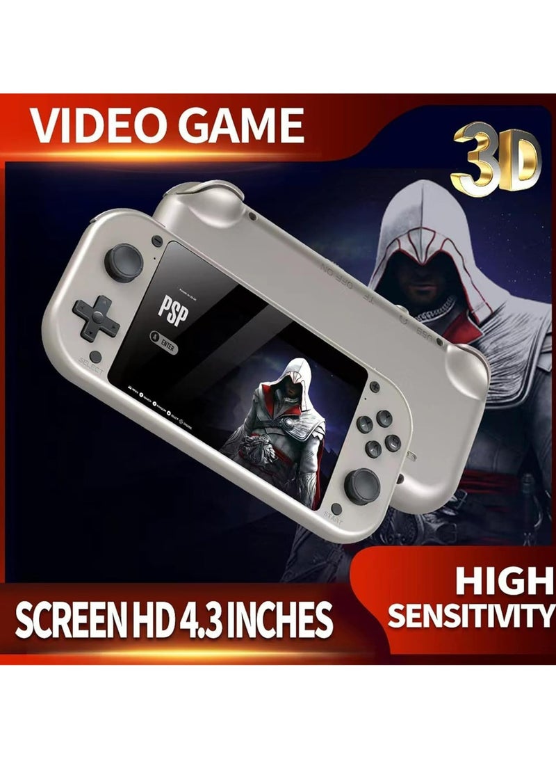 M17 Retro Handheld Game Console 4.3 Inch LCD, 64G/128G Emuelec Video Game Player with 20000+ Classic Games, Portable Gaming System with 480x272 Screen, Ideal for Arcade, NES, Sega, and PS1 Fans (64G 20000+ Games) - Image 5