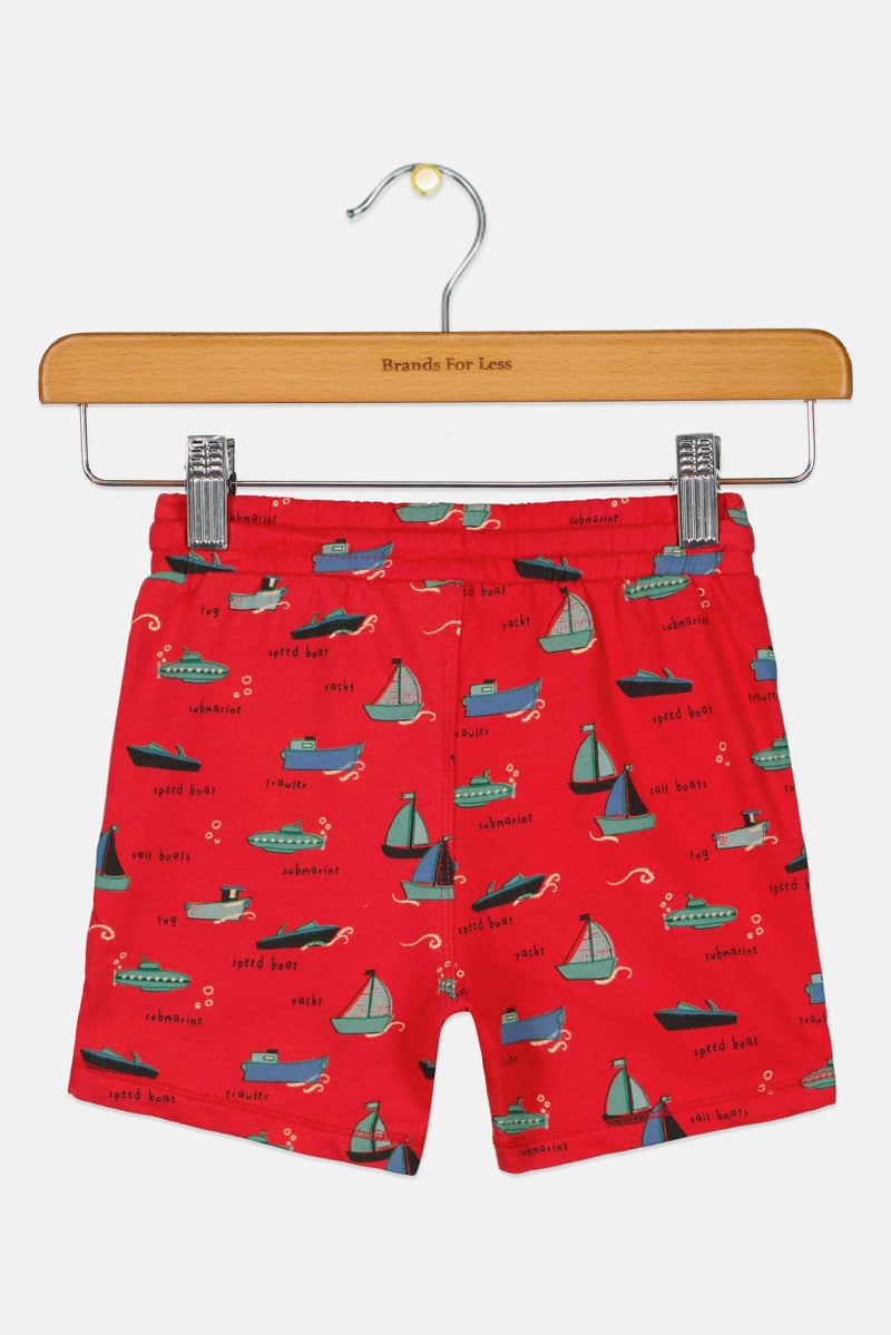 Hamleys Kids Boy Allover Print Basic Shorts, Multicolor - Image 3