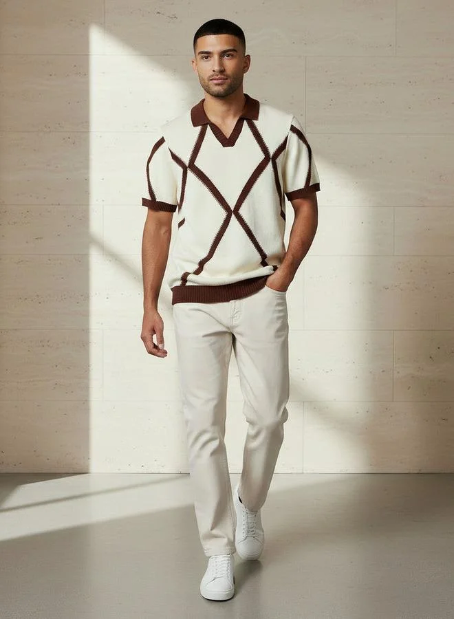 Iconic Iconic Men Short Sleeves Johnny Collared Polo T-shirt