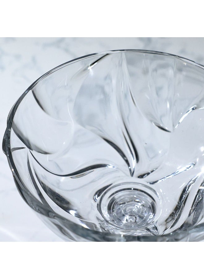 Mondo Opium Medium Bowl on Foot 24 cm - Elegant Serveware for Modern Dining, Decorative Glass Bowl, Premium Tabletop Accessory for Stylish Entertaining - Image 4