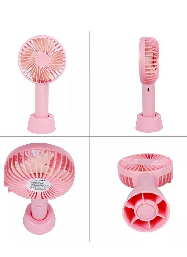 Generic - Mini Portable Handheld USB Rechargeable Desk Fan 3 Speed ​​Adjustable IR - Image 1
