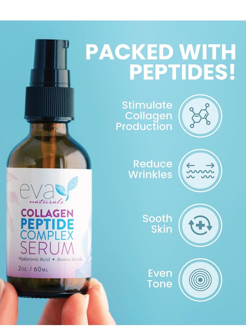 إيفا ناتشورالز سيروم ببتيد الكولاجين المضاد للشيخوخة للوجه والبشرة، 2 أونصة - Image 3