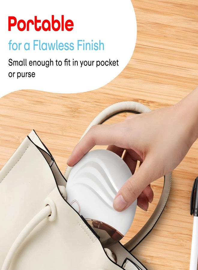 Prime Pick Safe Trim Electric Nail Clipper Portable Anti Splash Anti Pinch Automatic Nail Cutter Baby Adult Manicure Grooming Tool Quiet Operation USB Rechargeable White - Image 3