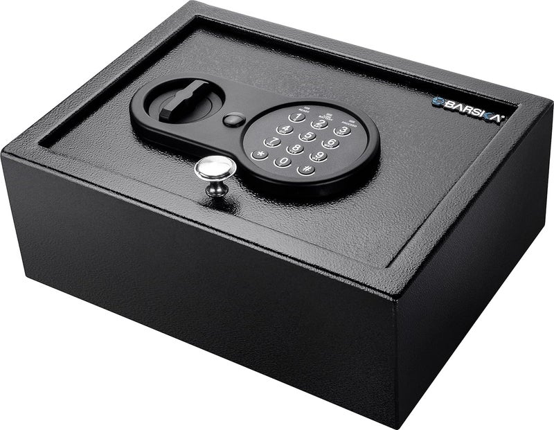 BARSKA BARSKA AX13762 Top Opening Keypad Security Home Drawer SafeBlack 021 Cu Ft - Image 1