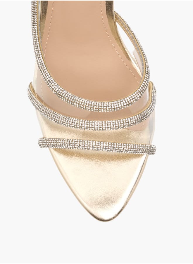 Flora Bella By Shoexpress Women Embellished Slingback Sandals with Stiletto Heels  - Image 4