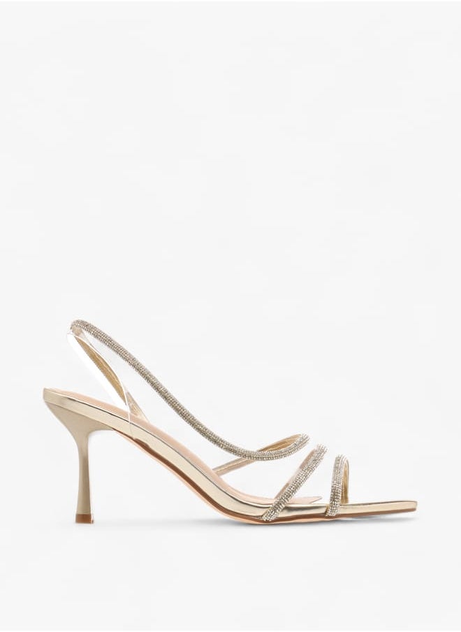 Flora Bella By Shoexpress Women Embellished Slingback Sandals with Stiletto Heels  - Image 3