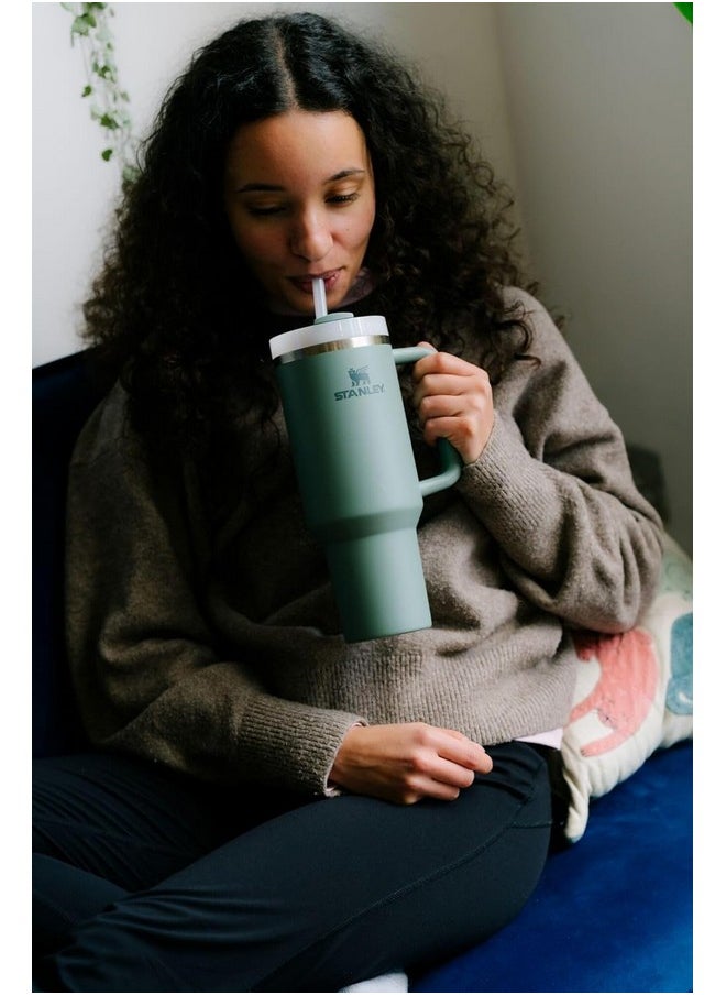 Stanley - Stanley Quencher H2.0 FlowState Stainless Steel Vacuum Insulated Tumbler with Lid and Straw for Water, Iced Tea or Coffee, Smoothie and More, Shale, 30 OZ / 0.89 L - Image 1