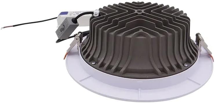أضواء سقف LED غائرة من HUMMER - جهد متناوب 220-250 فولت، تردد 50-60 هرتز، غير قابلة للتعتيم، مصابيح سقف دائرية للحمام وغرفة النوم والمطبخ والممر، كشاف LED من نوع COB، عمر 25,000 ساعة (أبيض 10 واط، عبوة من 6)