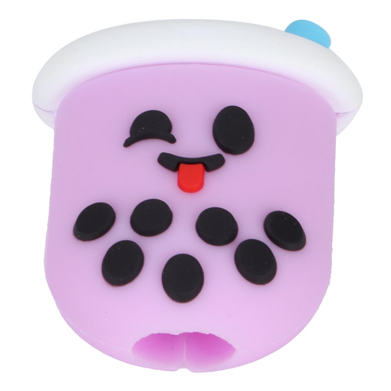 Cute Charging Cable Protector Cord Saver Rubber Sleeve for Mobile Phone USB Data LinesLight Purple - Image 1