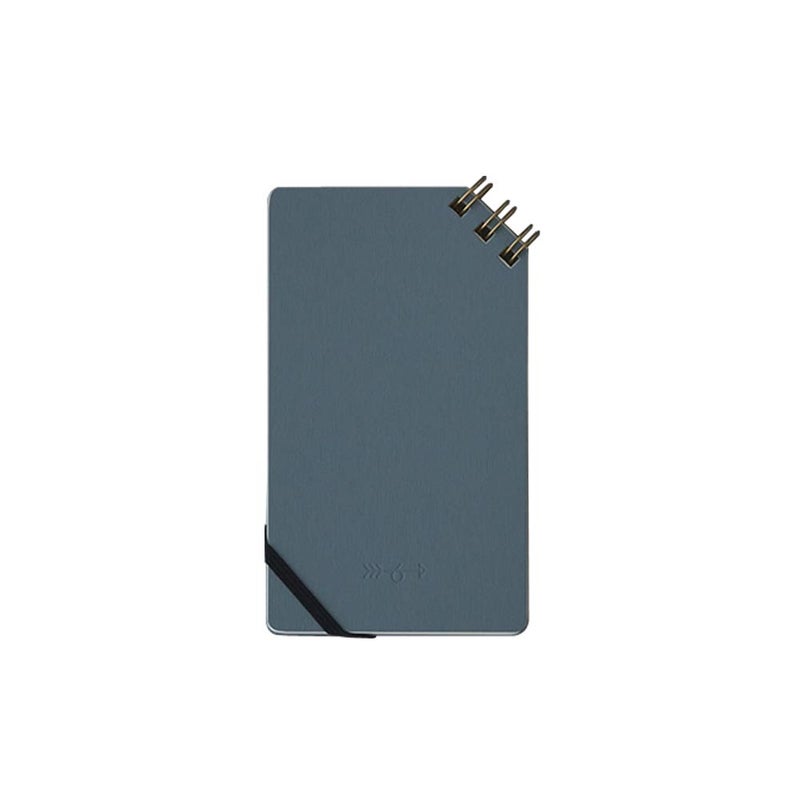 IPPINKA دفتر ملاحظات حلقة يابانية، رمادي، شبكة نقاط - Image 1