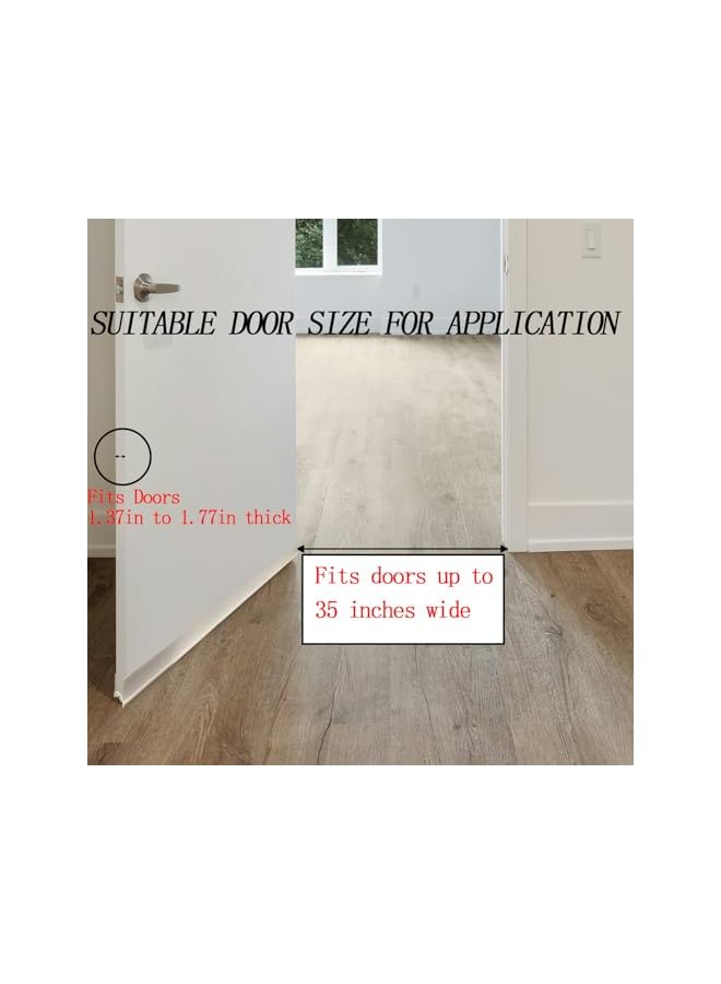 The Bros Door Draft Stopper 2 Pcs, Draft stopper for bottom of door for Exterior & Interior Doors, Under door draft blocker 90×5cm, Easy assemble door sweep for bottom of door, White - Image 5
