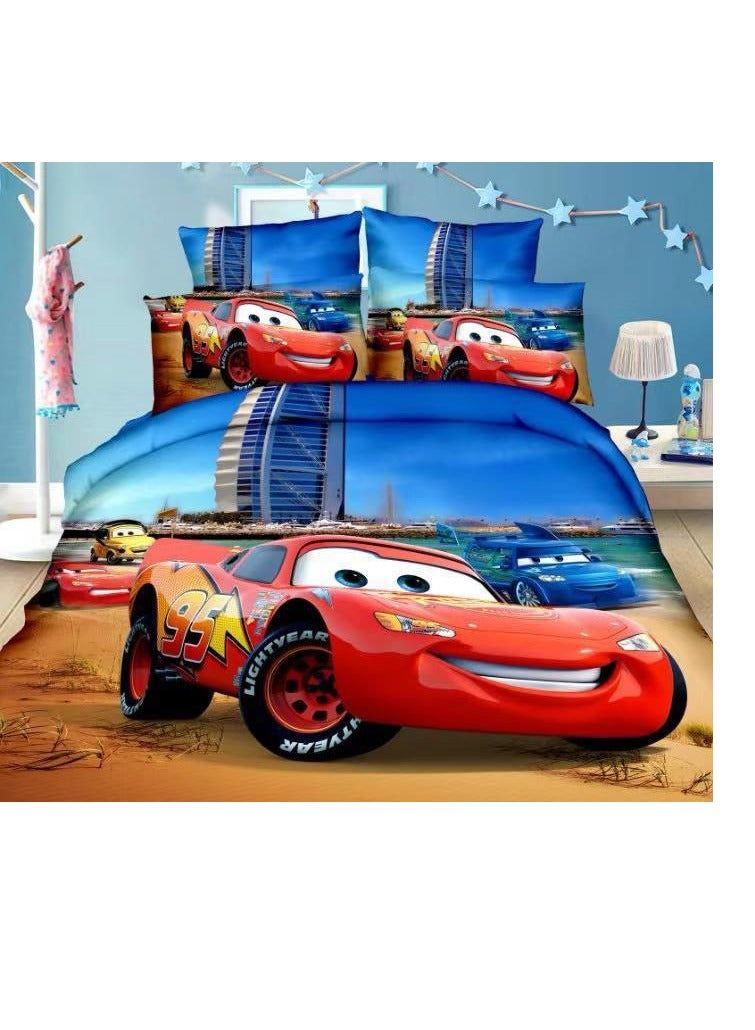 Single Duvet set 4 pieces set comforter set pillow cover bed sheet duvet cotton quality single22