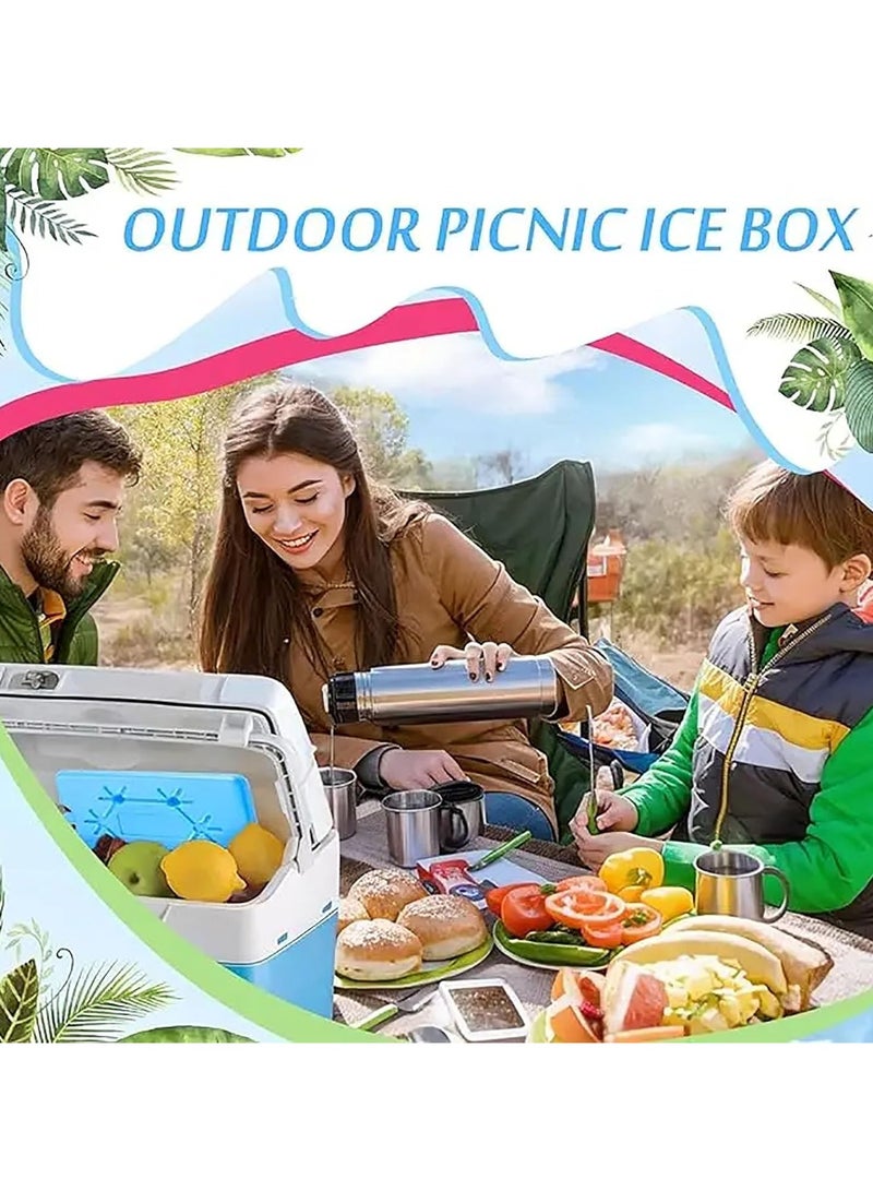 Flushrenic 4PCS Ice Packs, Reusable Ice Boxes, Lunch Box Ice Packs, Cooler Slim Freezer Packs, 200ml, For School, Picnic, Camping and Work - Image 5