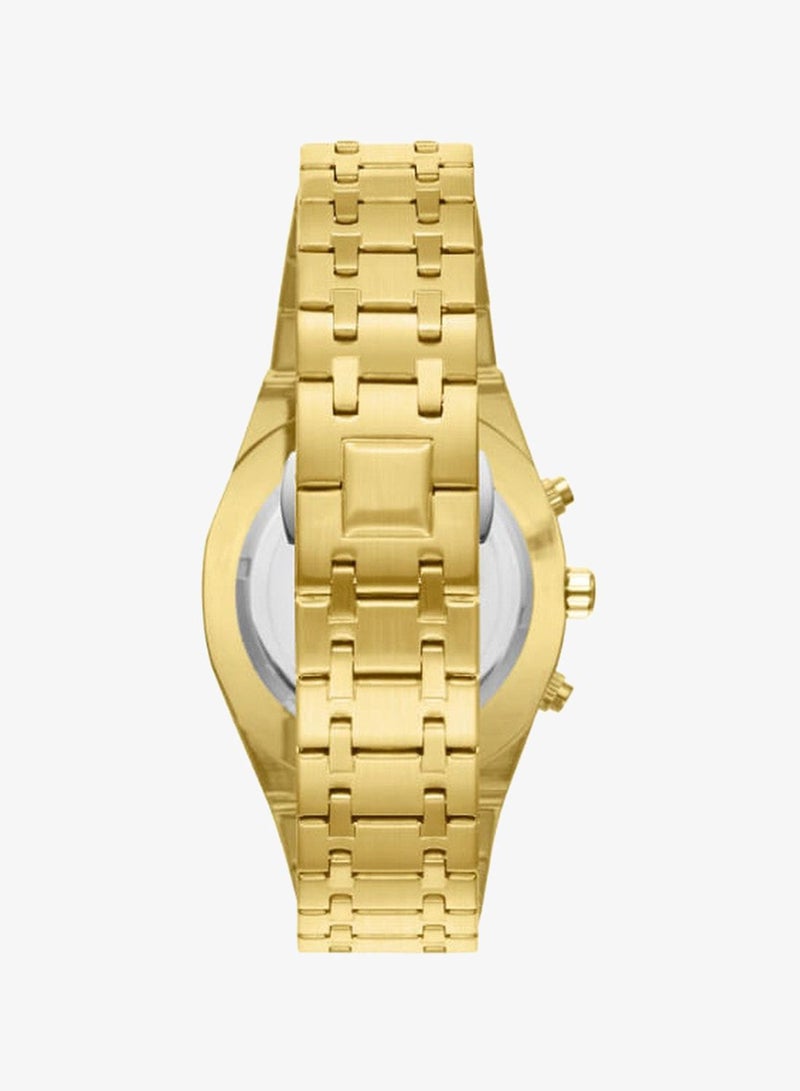 Kenneth Scott K24112-GBGW Men's Multi Function Display Watch & Stainless Steel Strap Gold - Image 5