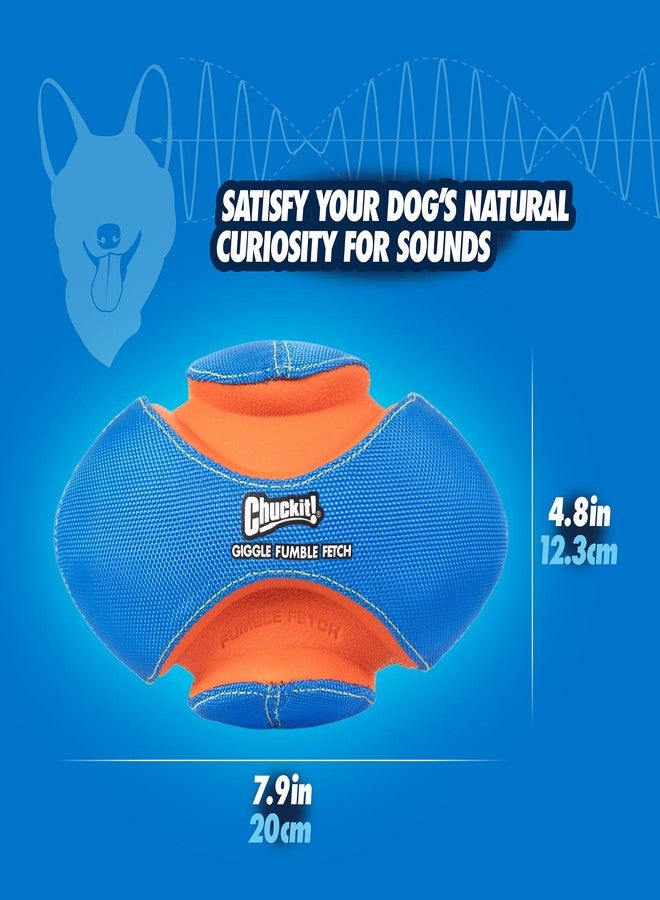 Chuckit! Giggle Fumble Fetch Ball Dog Toy (7.9 Inch Diameter) Giggle Sounds Dog Toy (No Batteries Required), for All Breeds - Image 5