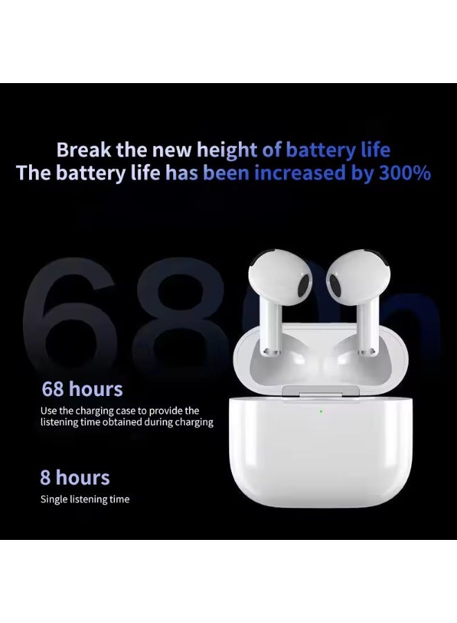 caijin In-ear wireless Bluetooth headset with microphone, heavy bass noise reduction, stereo, waterproof sports running headset, suitable for sports, work, study - Image 3
