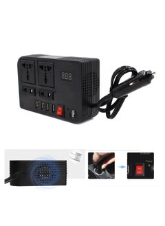 BYGD 300W Car Power Inverter With 4 USB Socket Auto Charger Converter  - Image 1