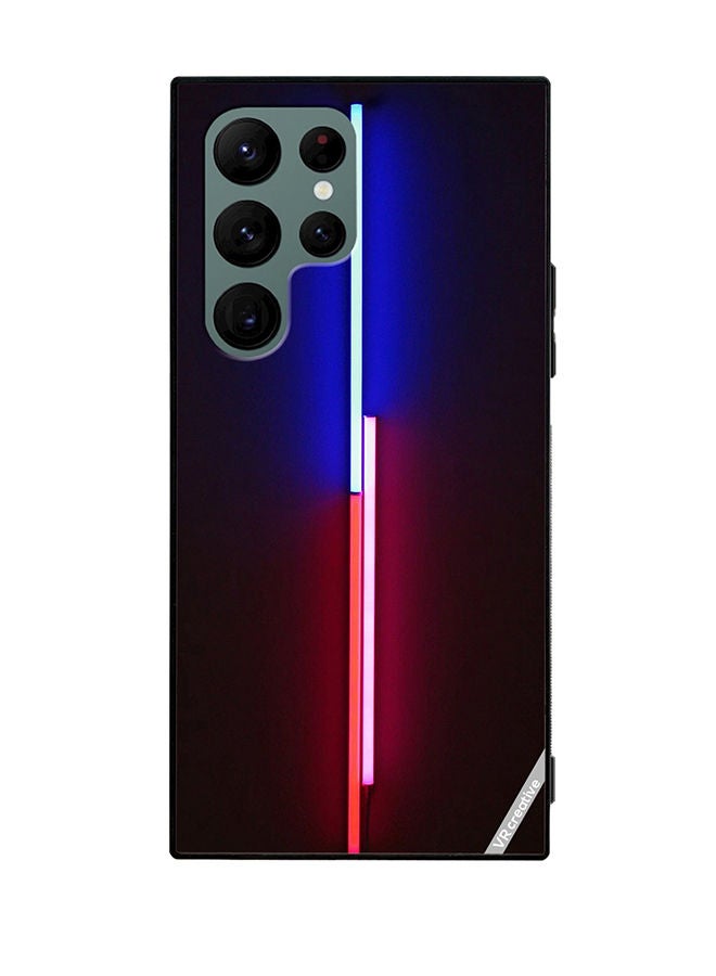 VR CREATIVE Protective Case Cover For Samsung Galaxy S22 Ultra 5G Lights Design Multicolour - Image 1