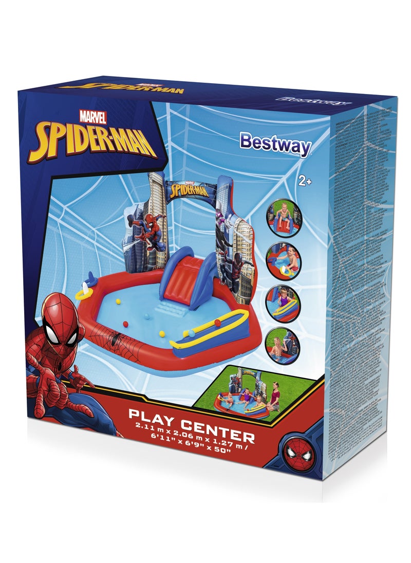 Bestway Bestway Inflatable Play Center Spiderman 211x206x127cm | Water Play Toys for Toddlers and Kids  - Image 2