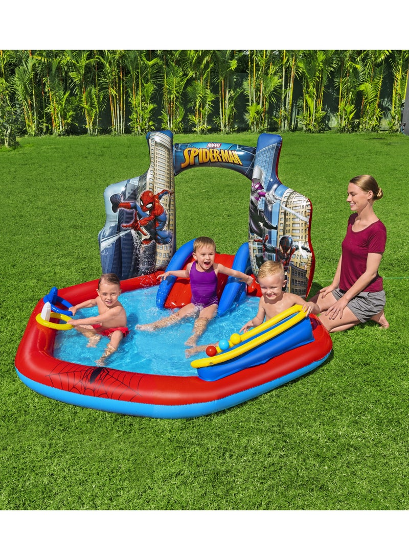 Bestway Bestway Inflatable Play Center Spiderman 211x206x127cm | Water Play Toys for Toddlers and Kids  - Image 3