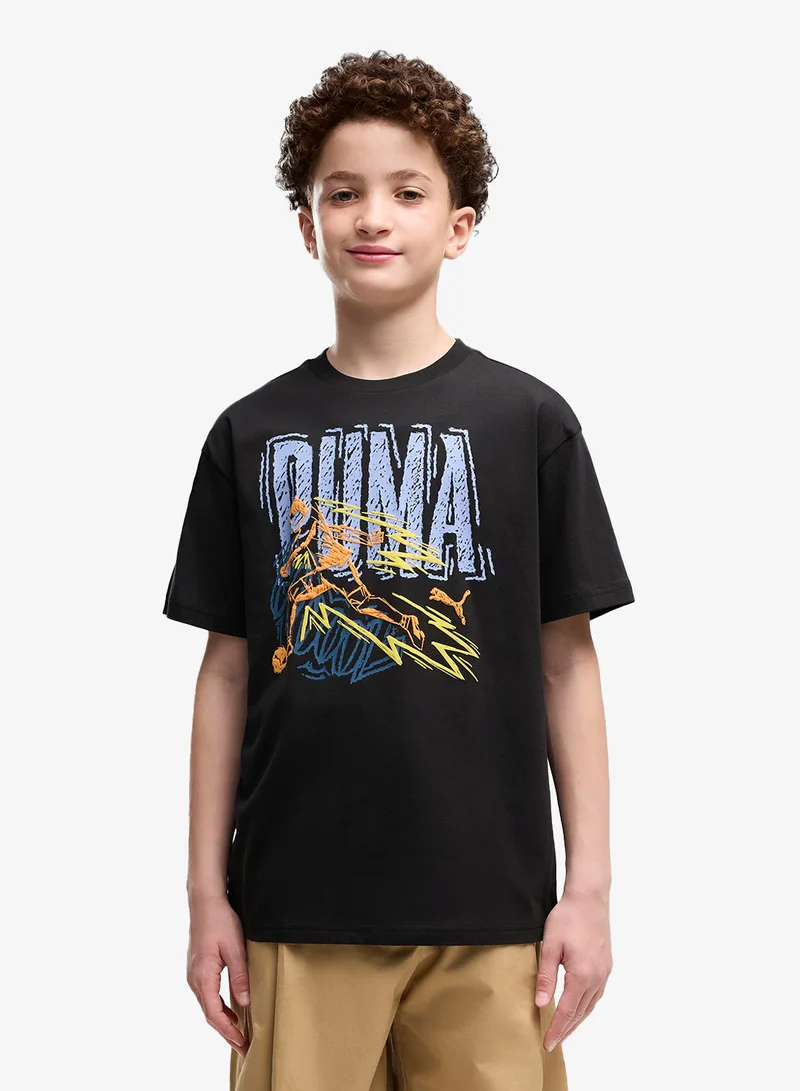 Puma Youth Graphic Relaxed T-Shirt