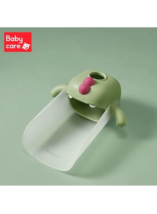 Baby Care Children Water Trough Dinosaur Style-Hand Washing Aid Faucet Extender Silicone Plastic for Kids Babies Toddlers Bathroom Bathtub Fun & Safety - Image 1