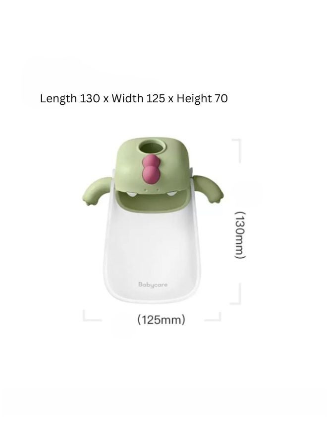 Baby Care Children Water Trough Dinosaur Style-Hand Washing Aid Faucet Extender Silicone Plastic for Kids Babies Toddlers Bathroom Bathtub Fun & Safety - Image 3