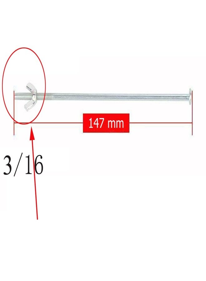 DraCra 4 Set Crutch Handle Replacement with Mount Bolts Screws Rubber Hand Grips Kit for Aluminum Crutches Underarm Walking Aid Folding Under Arm Crutches - Image 2