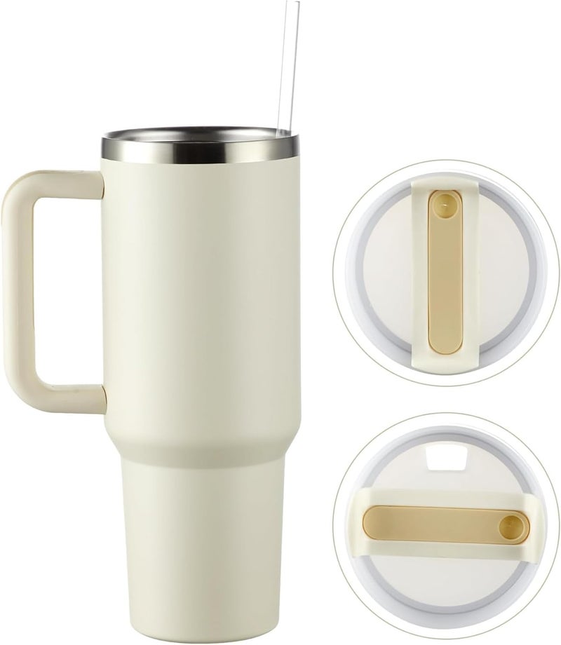 GABANIZ Stainless Steel Tumbler with Lid and Straw Vacuum Insulated Tumbler Double Wall Reusable Tumbler Bottle with Handle Leak Proof Tumbler for Office Gym - Image 2