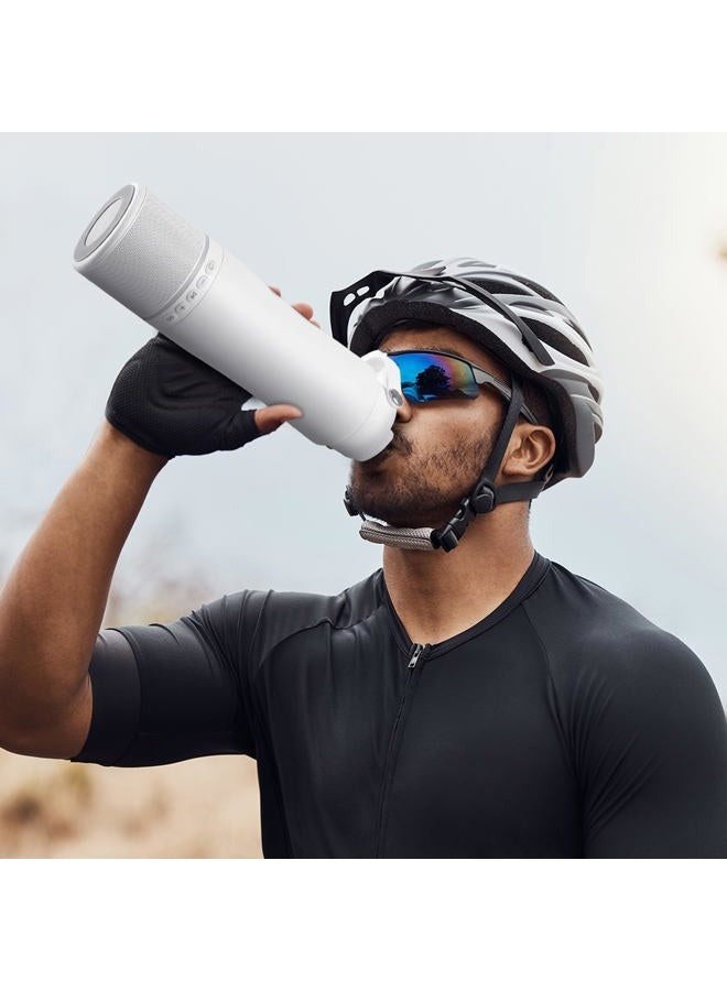 KAKULO Travel Mug with Portable Bluetooth Speaker - Modular Steel Water Bottle w/Handle, BT5.3, TWS Pairing Speaker and Insulated Mug for Camping Sports Beach - Image 4