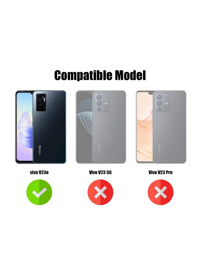 جكوبي جراب خلفي من Jkobi لهاتف Vivo V23e 4G | 5G (غطاء خلفي من الزجاج الكريستالي | حماية للكاميرا | مقاوم للصدمات | أسود احترافي) - Image 4