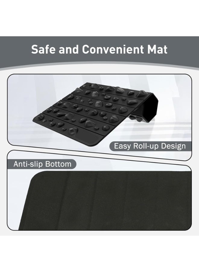 Soofam Portable Foot Massager Pad, Foldable Foot Massager Mat, Pressure Point Massage Pad Mat, Anti Fatigue Office Standing Desk Mat,Standing Pad, Relief for Foot Pain 30 * 50 cm - Image 4