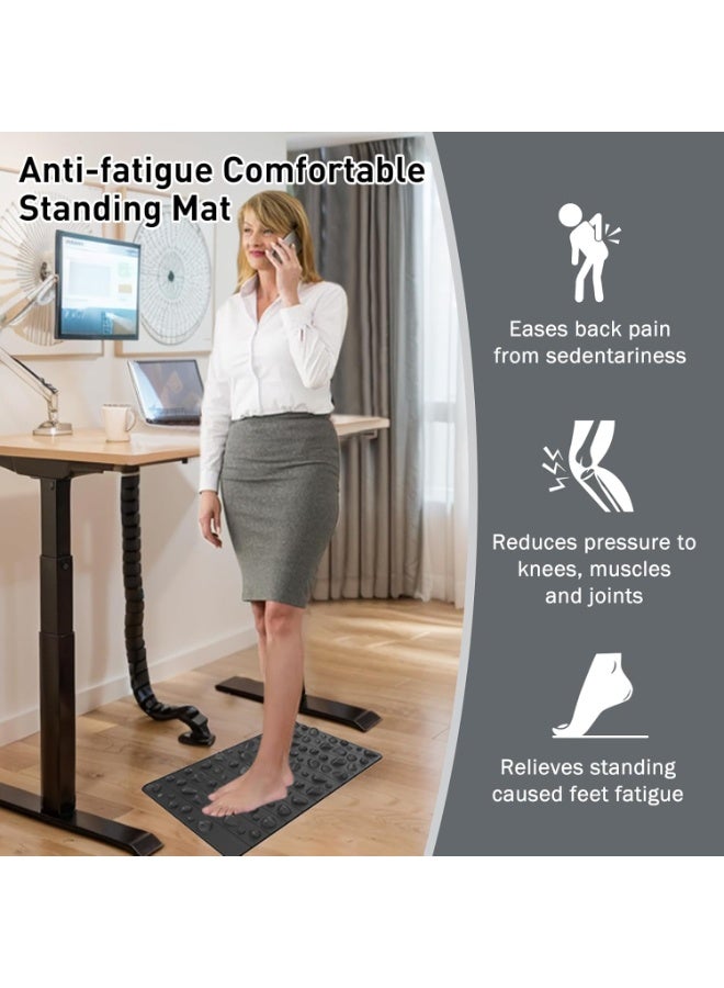 Soofam Portable Foot Massager Pad, Foldable Foot Massager Mat, Pressure Point Massage Pad Mat, Anti Fatigue Office Standing Desk Mat,Standing Pad, Relief for Foot Pain 30 * 50 cm - Image 2