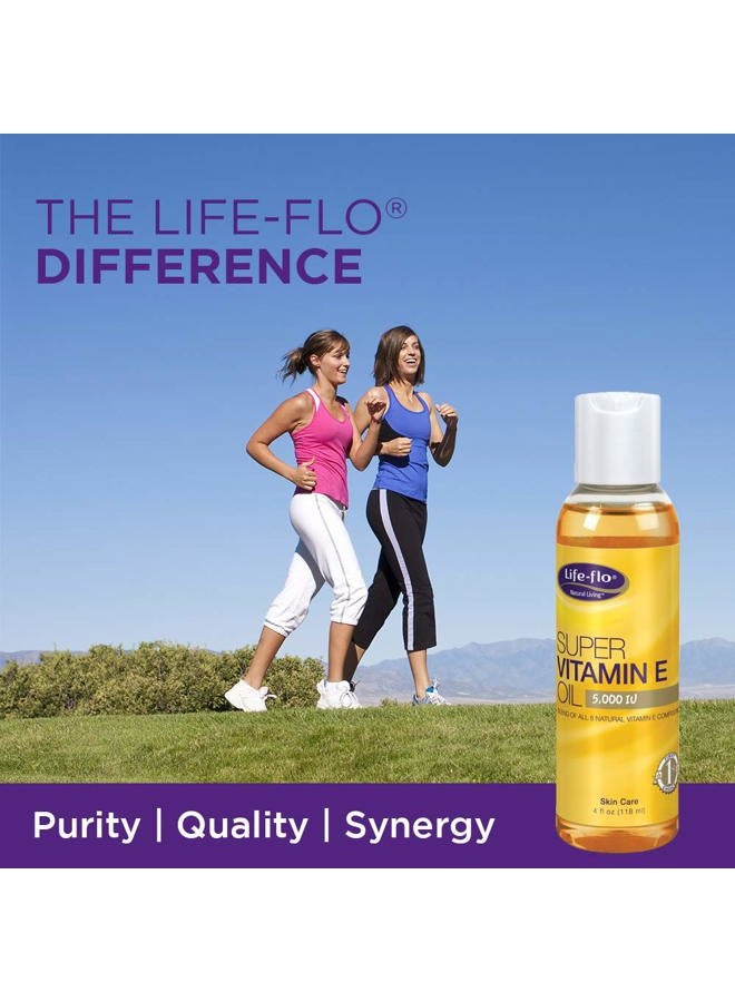 Life-flo Super Vitamin E Oil 5000IU with 8 Vitamin E Compounds | Skin & Antioxidant Support | Soothing Hydration | 4oz - Image 5