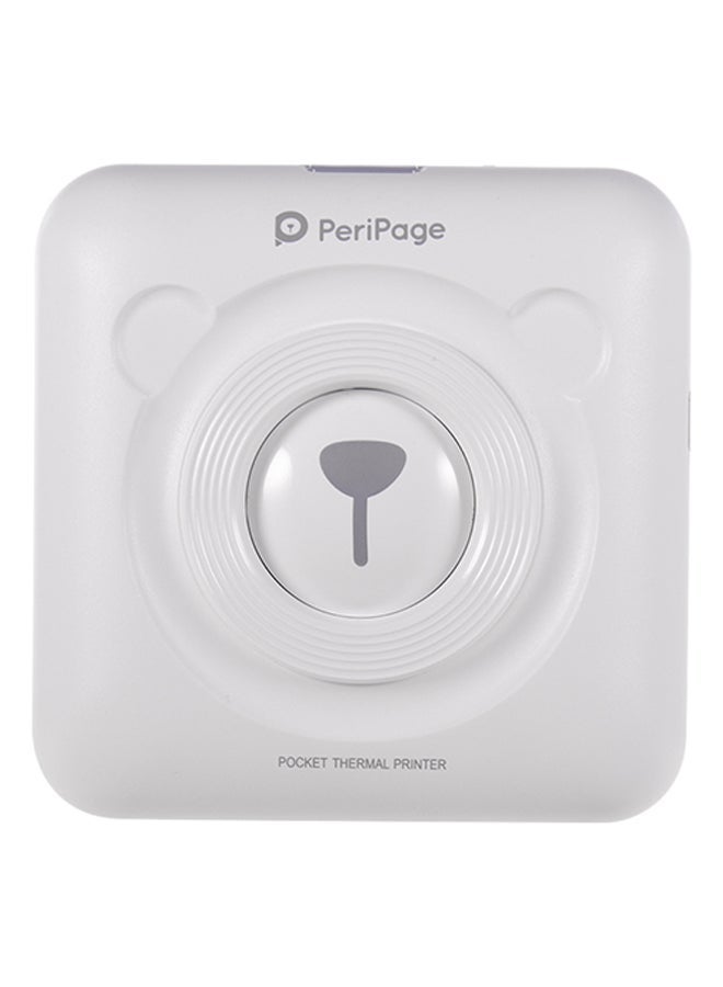 NIBEMINENT Mini Pocket Wireless Receipt Printer White - Image 1