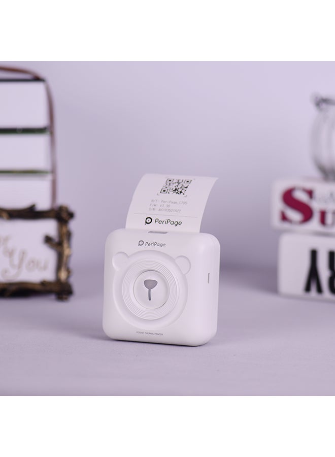 NIBEMINENT Mini Pocket Wireless Receipt Printer White - Image 3