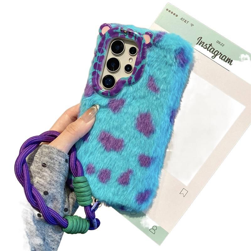 غطاء واقي | مقاوم للصدمات لـ Samsung Galaxy A36 | Fleece Texture | أزرق | حماية من السقوط - Image 5