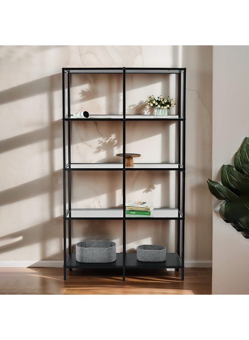 Home Box Arc/Ory Wide Shelving Unit with 3 Shelves 36 x 175 x 100 cm  - Image 1