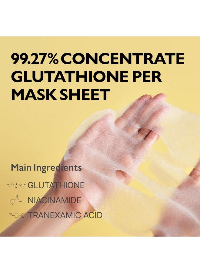 Genabelle Glutathione Radiance Ampoule Mask - Lightweight, Intensive Radiance-Boosting Mask Sheet 5pcs - Image 3