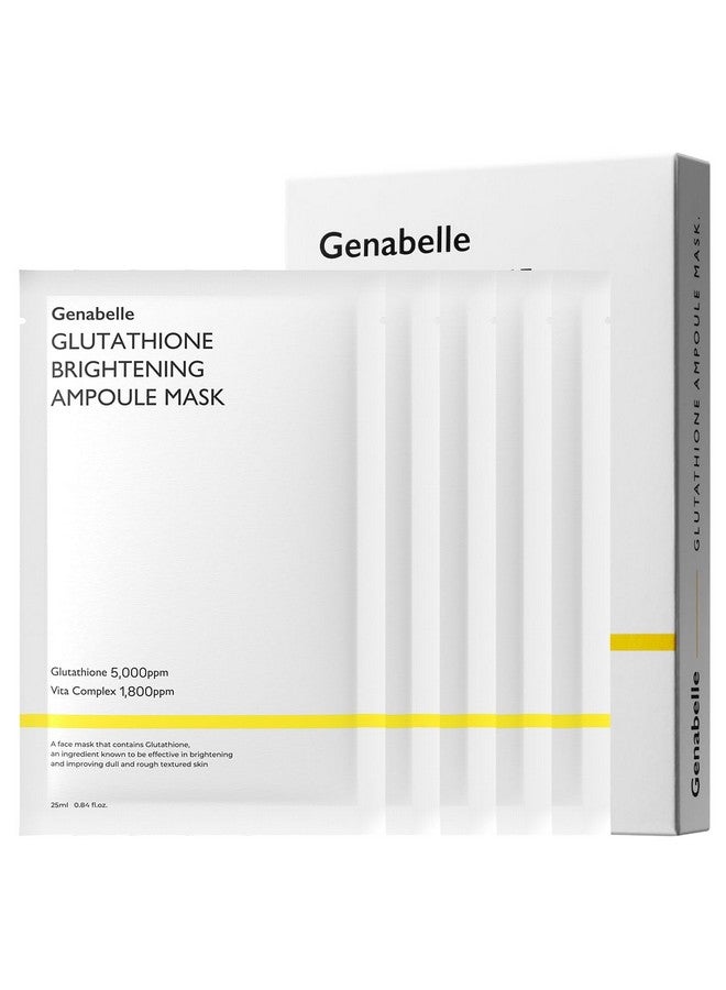 Genabelle Glutathione Radiance Ampoule Mask - Lightweight, Intensive Radiance-Boosting Mask Sheet 5pcs - Image 1