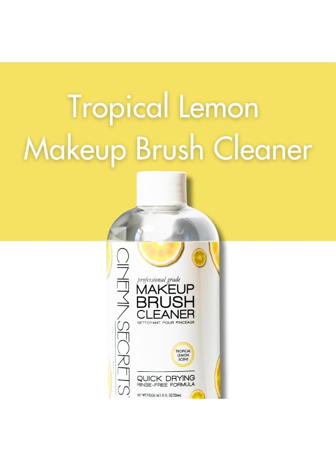 Cinema Secrets Professional Makeup Brush Cleaner, 8 Fl Oz, Lemon  - Image 2