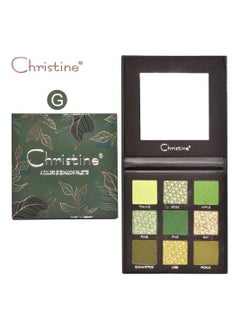 Eyeshadow set consisting of 9 colors