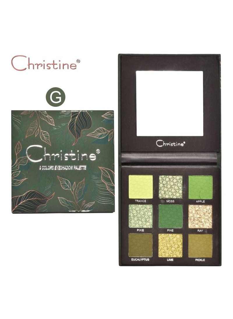 Christine - Eyeshadow set consisting of 9 colors - Image 1