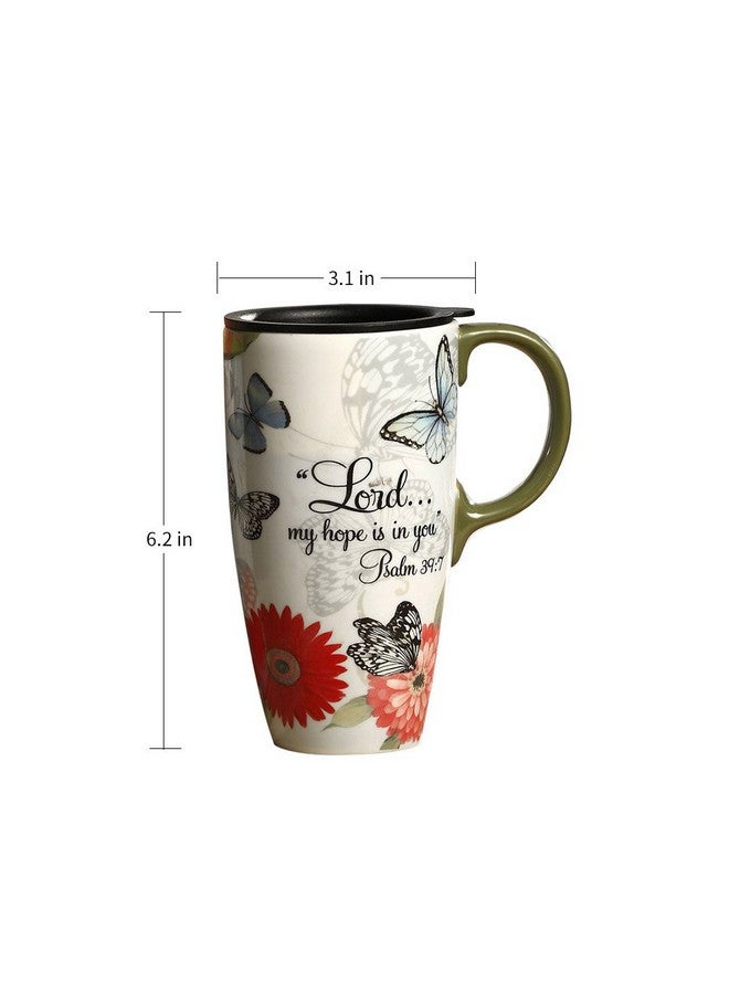 Topadorn 17 OZ. Ceramic Coffee Mug Travel Cup with Handle Sealed Lid and Color Box - Image 3