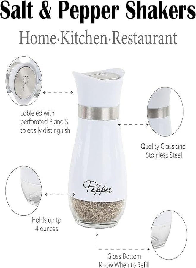 Bindex Salt & Pepper Shakers Set, Refillable Stainless Steel Salt Pepper Container Spice Shakers Bottle for Home Kitchen, Restaurant, Picnic - Image 5
