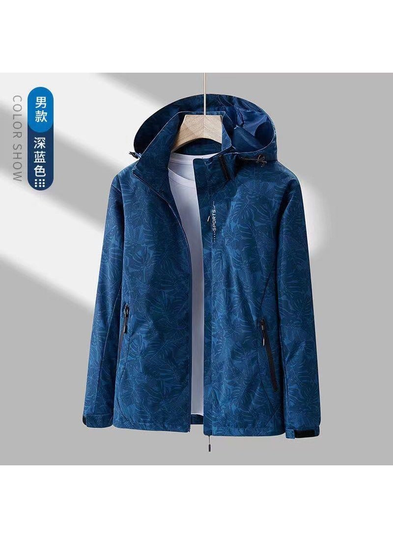 Generic - 3-in-1 Ski Jacket Set Winter Warm Windproof Outdoor Blue - Image 1